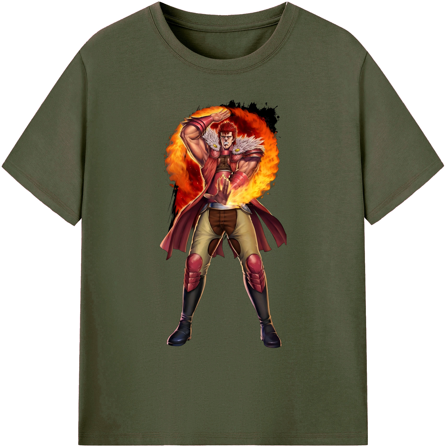 （画像用） 北斗の拳 Fist of the North Star 綿100％ メンズ半袖Tシャツ｜肌触りやわらか＆通気性